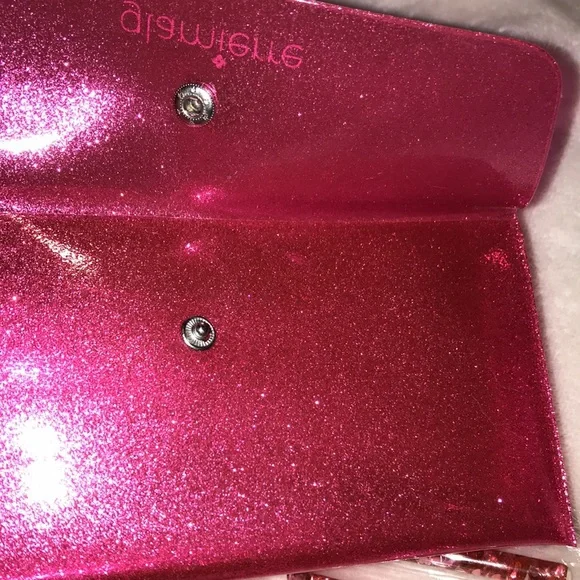 PINK Glitter Hearts Makeup Brush Set with Case NEW! - Picture 4 of 11